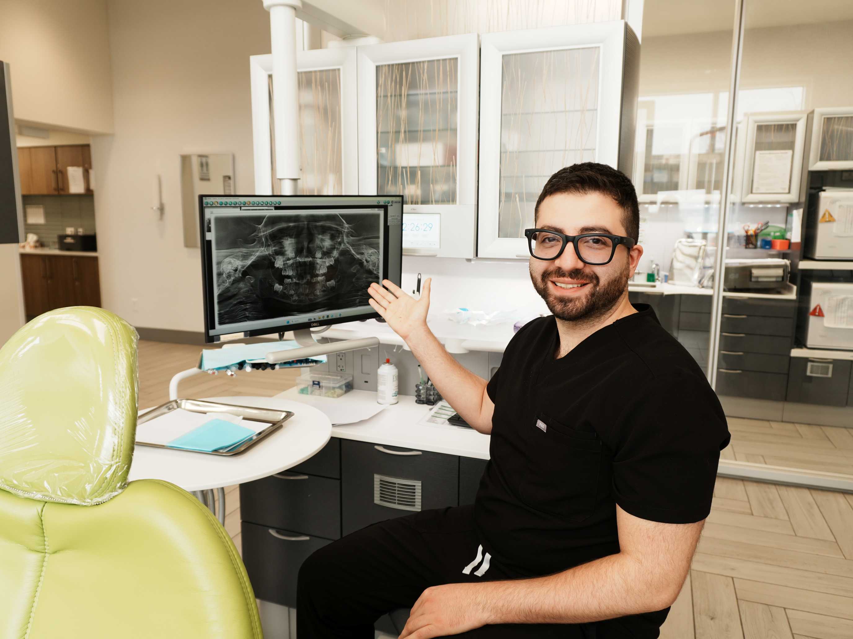Modern treatment room at Greenwoods Dental